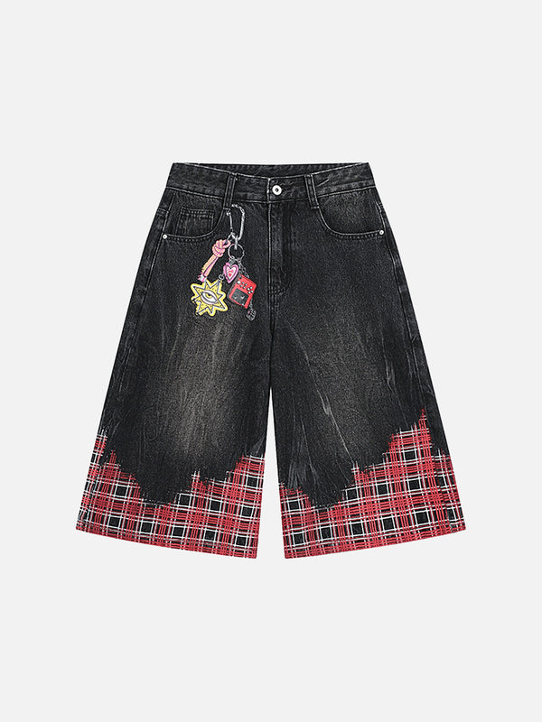 Stelluris Patch Denim Shorts