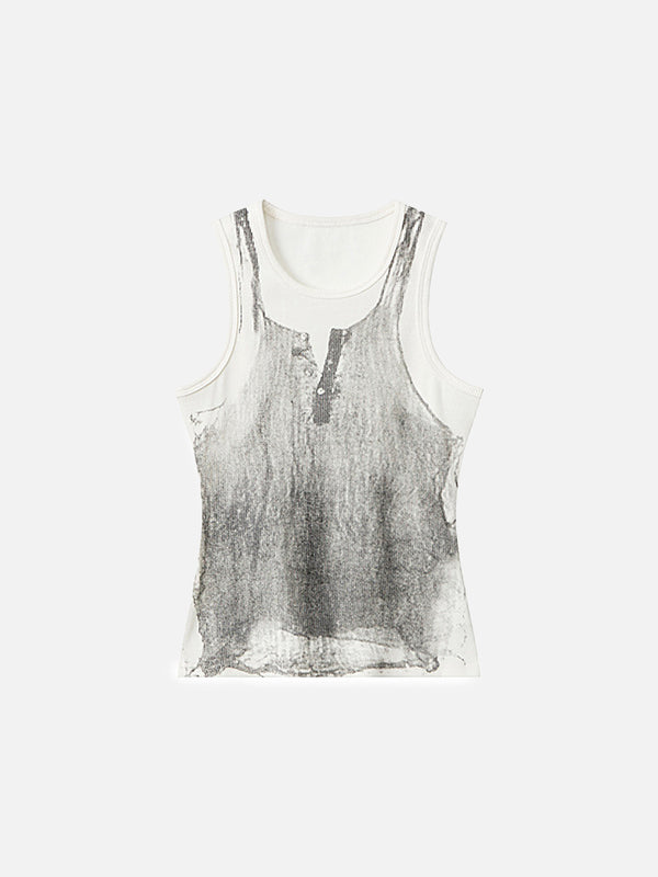 Stelluris Graphic Spaghetti Tank