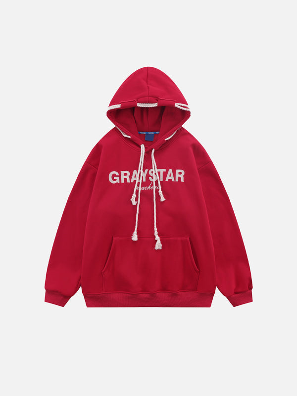 Stelluris Drawstring Fleece Pullover Hoodie