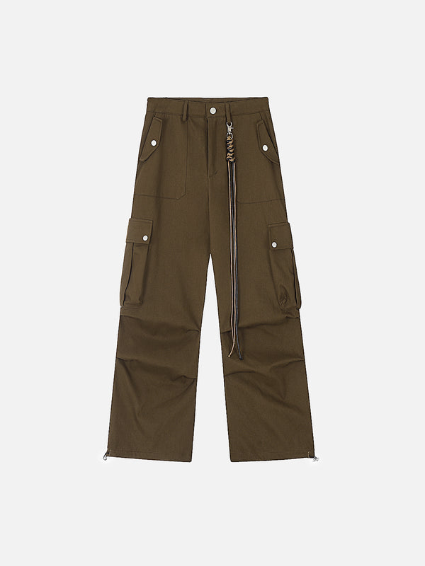 Stelluris Washed Cotton Cargo Baggy Pants