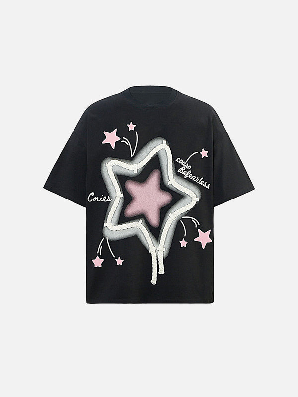 Stelluris Star Drawstring Short Sleeve Tee