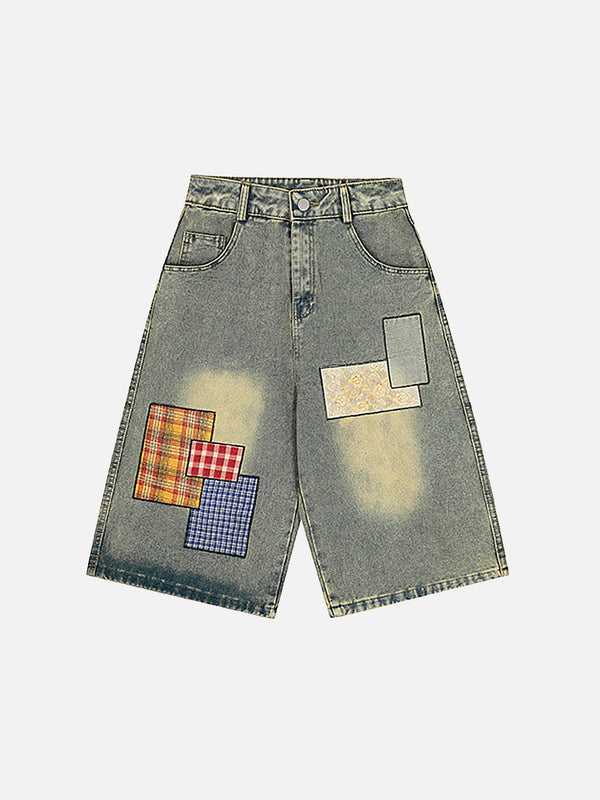 Stelluris Patchwork Denim Pants