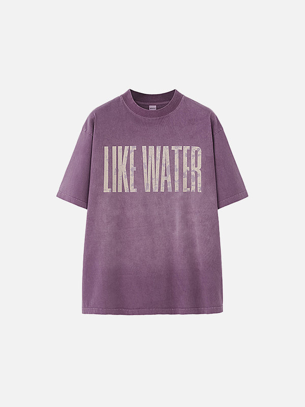 Stelluris LIKE WATER Color Block Short Sleeve Tee