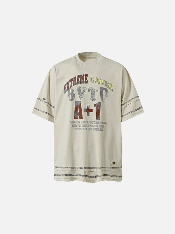 Stelluris Washed Vintage Short Sleeve Tee