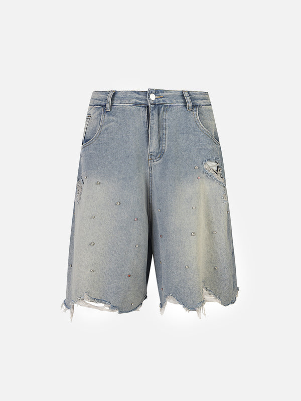 Stelluris Distressed Denim Jorts