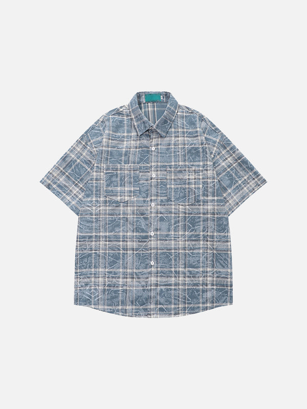 Stelluris Ripple Check Lightweight Short Sleeve Shirt