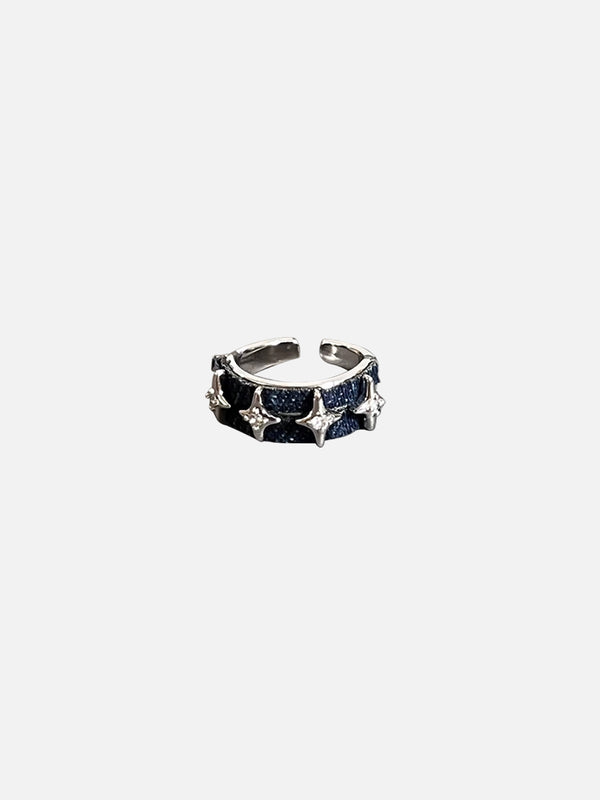Stelluris Star Adjustable Denim Ring