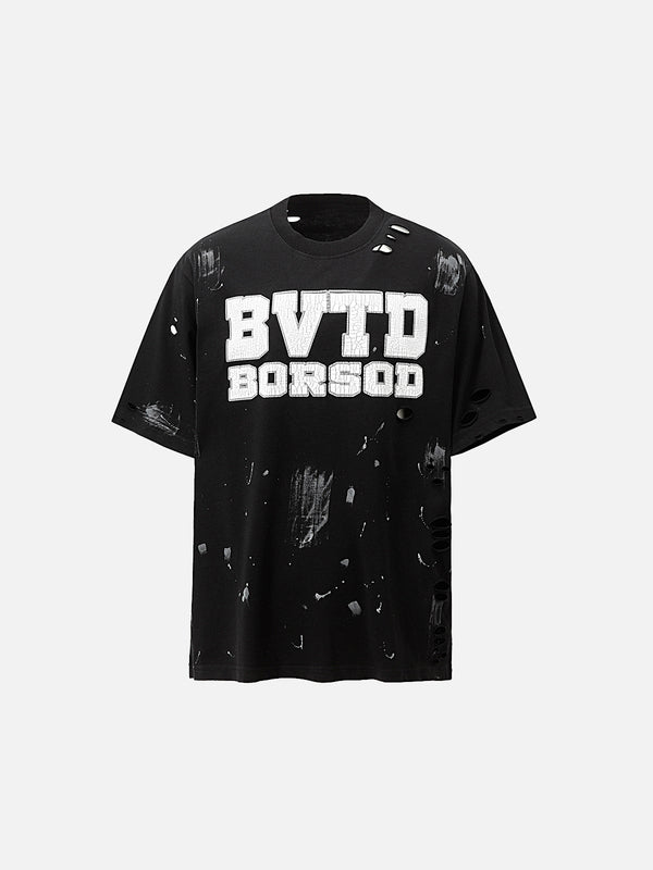 Stelluris Distressed Short Sleeve Tee