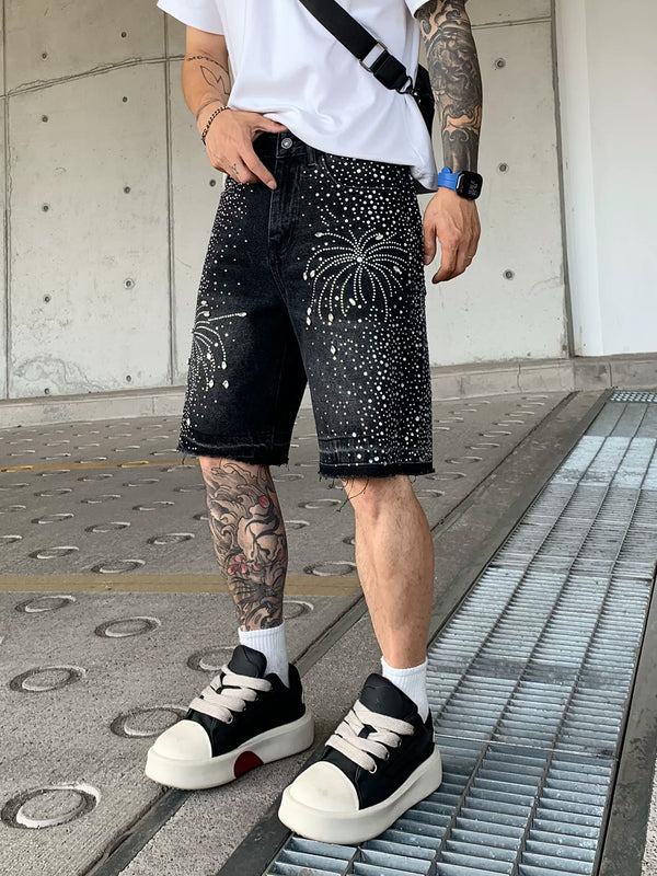 Stelluris Star Rhinestone Jorts