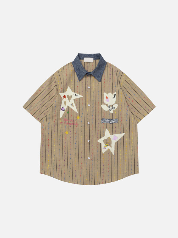 Stelluris Star Stripe Short Sleeve Shirt