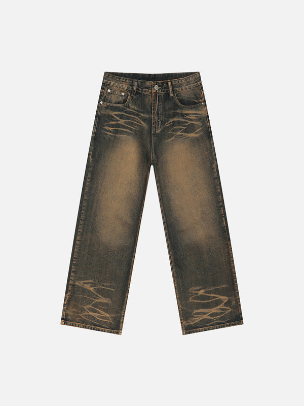 Stelluris Rusty Washed Straight Jeans