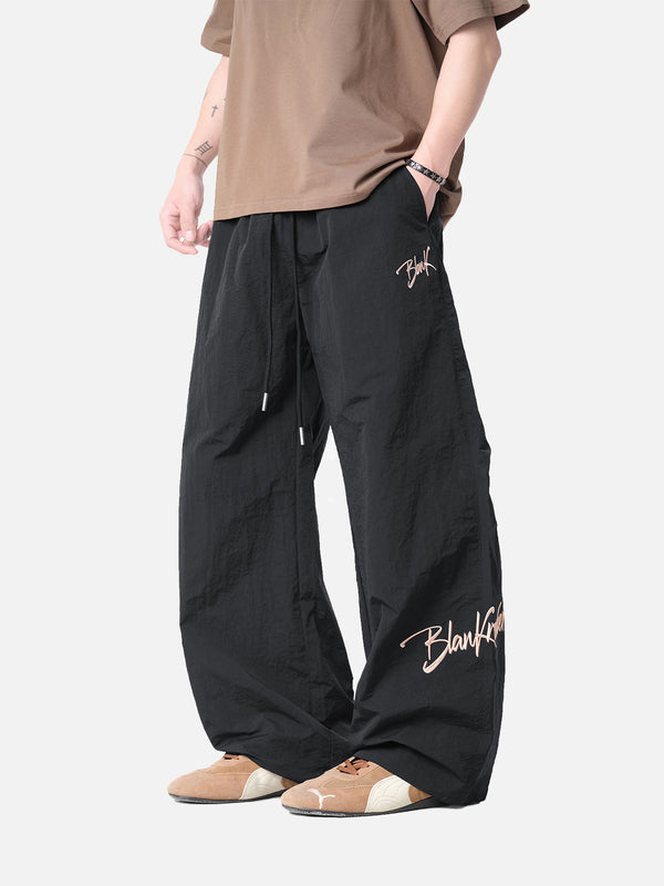 Stelluris Embroidery Quick-dry Baggy Pants