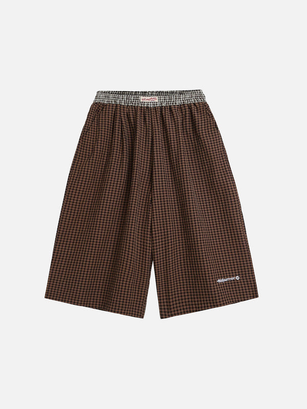 Stelluris Plaid Cropped Shorts