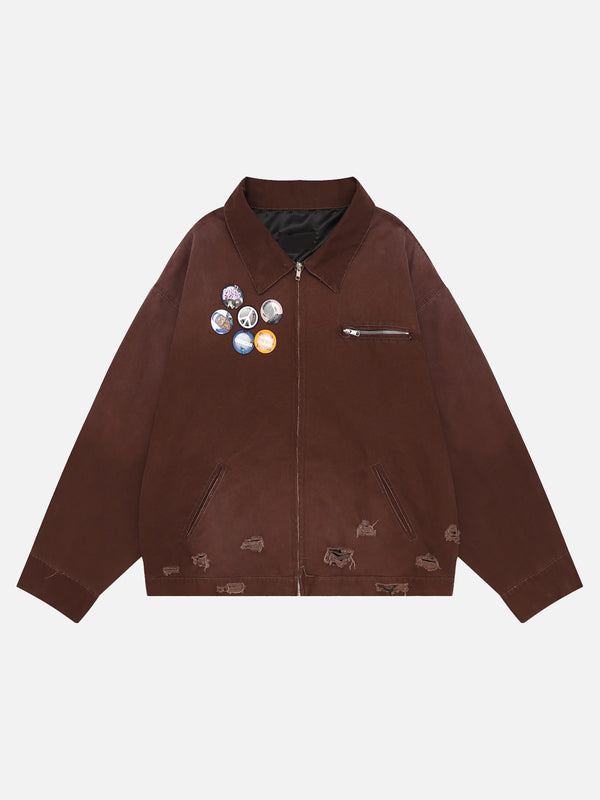 Stelluris Washed Canvas Utility Jacket