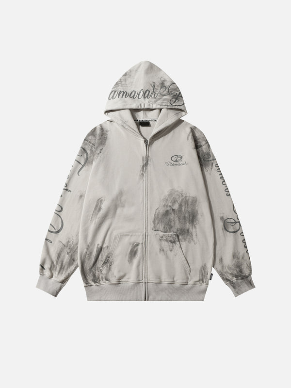 Stelluris Faded Zip-Up Hoodie