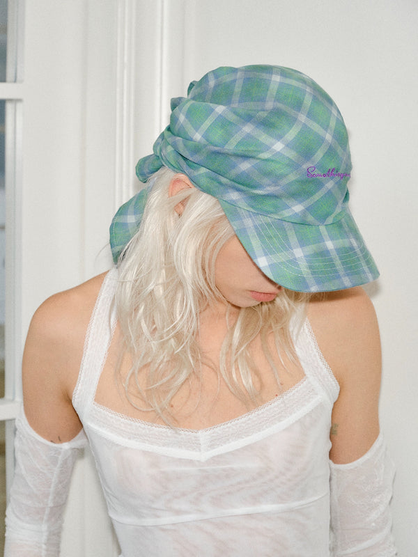 Stelluris Grunge Plaid Baseball Cap