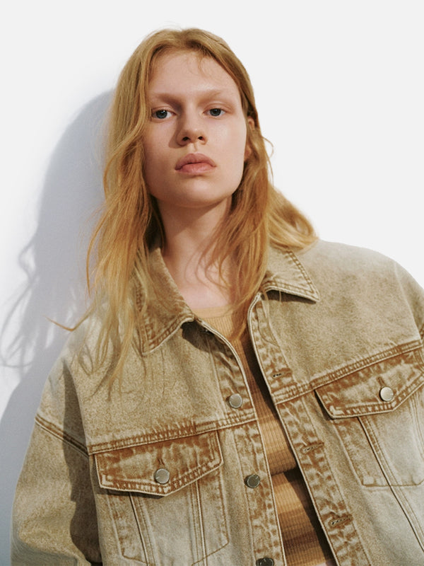 Stelluris Vintage Washed Denim Jacket