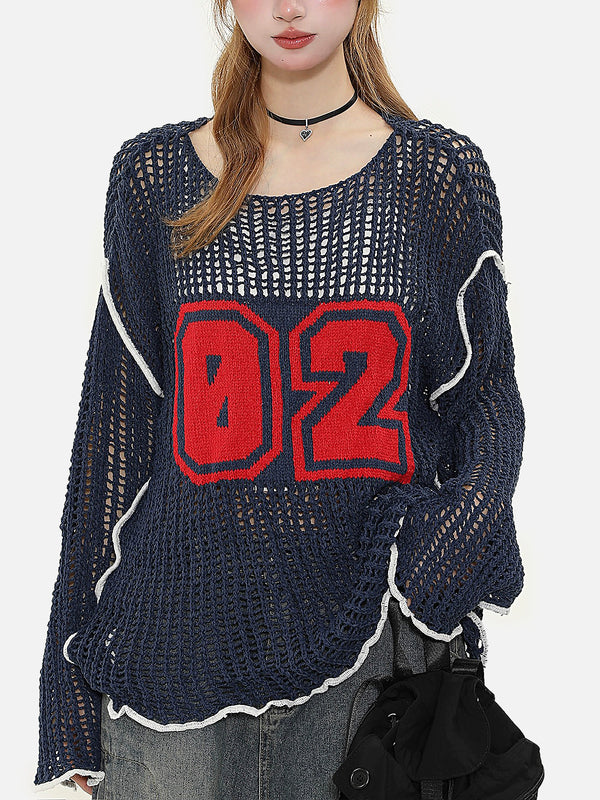 Stelluris Mesh Knit Sweater