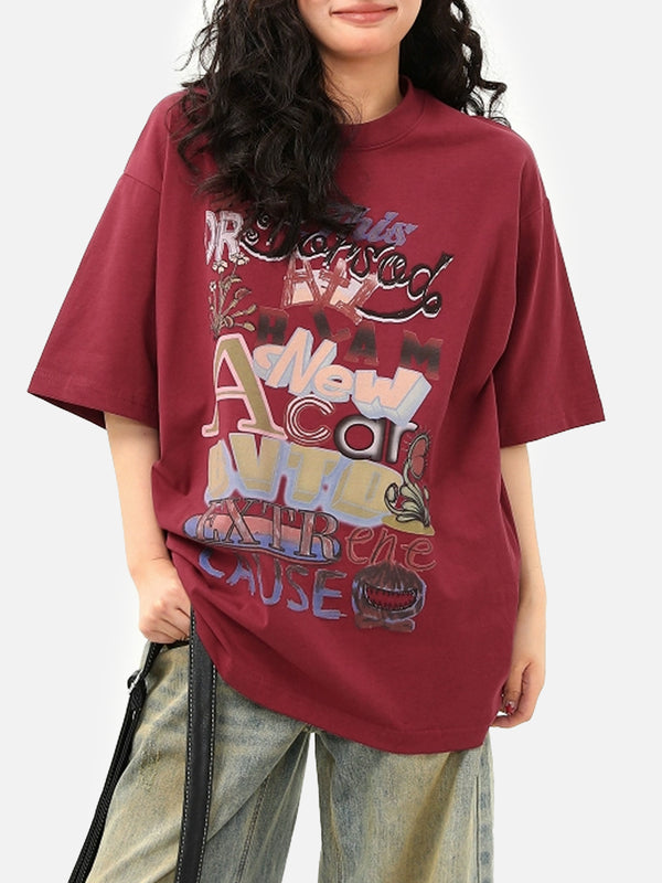 Stelluris Graffiti Red Short Sleeve Tee