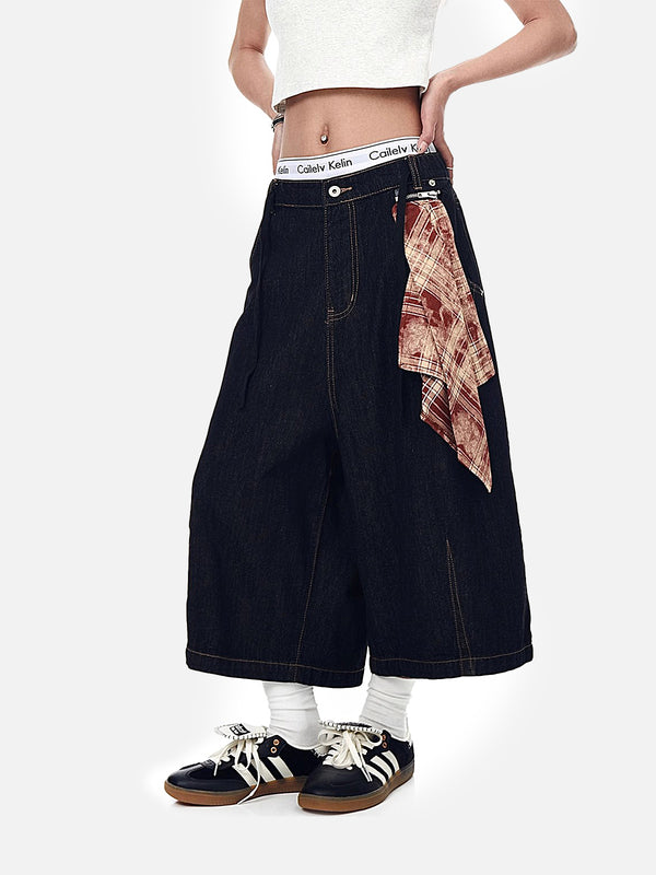 Stelluris Bandana Cut Denim Jorts