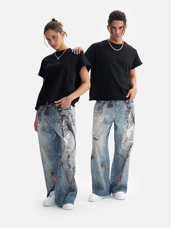 Stelluris Heavyweight Cotton Baggy Jeans