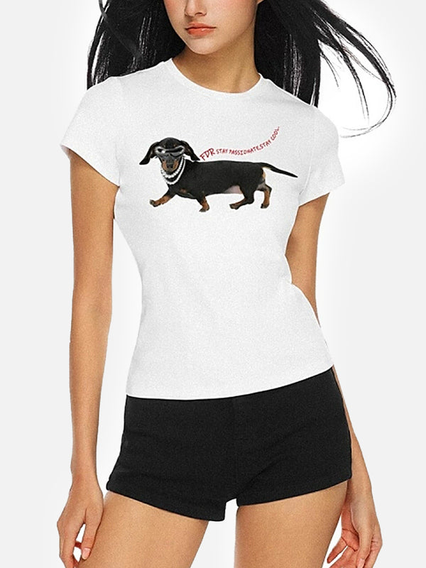 Stelluris Dachshund Logo Short Sleeve Tee