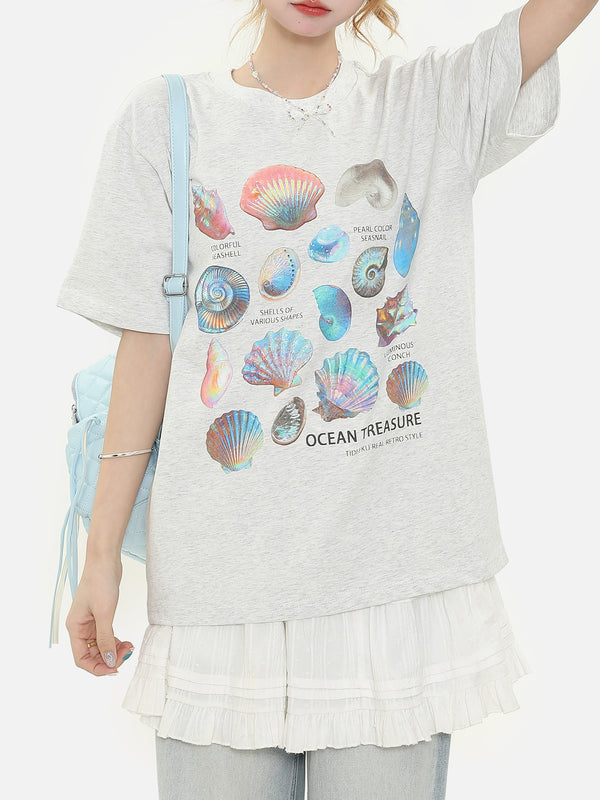 Stelluris Iridescent Shell Short Sleeve Tee