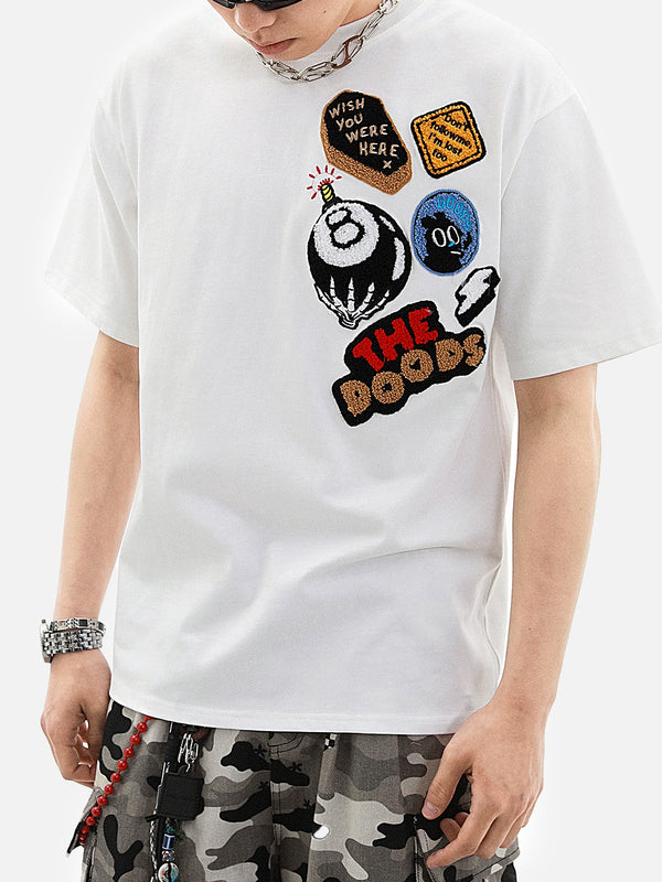 Stelluris Badge Embroidery Short Sleeve Tee