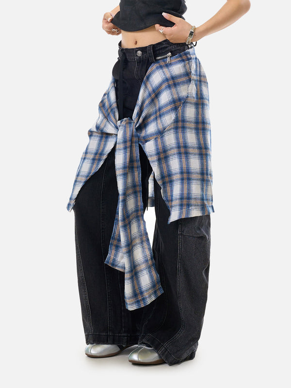 Stelluris Detachable Apron Street Jeans