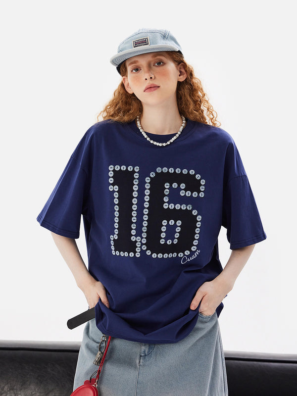 Stelluris Retro Graphic Button Short Sleeve Tee